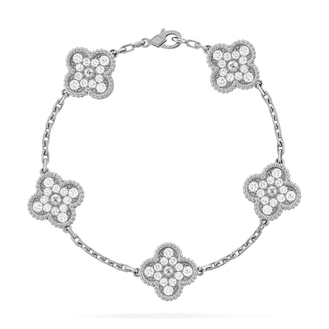 Diamond Clover Bracelet