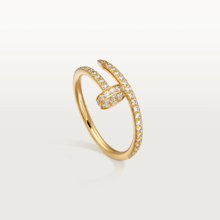 Nail Ring Diamond Paved