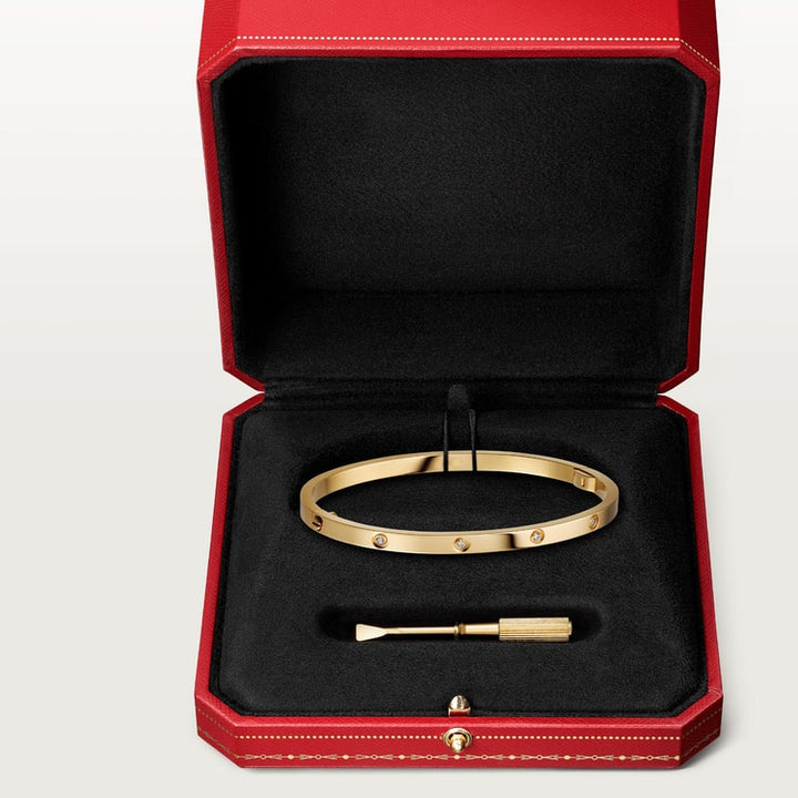Aimee Thin 10 Diamond Love Bracelet