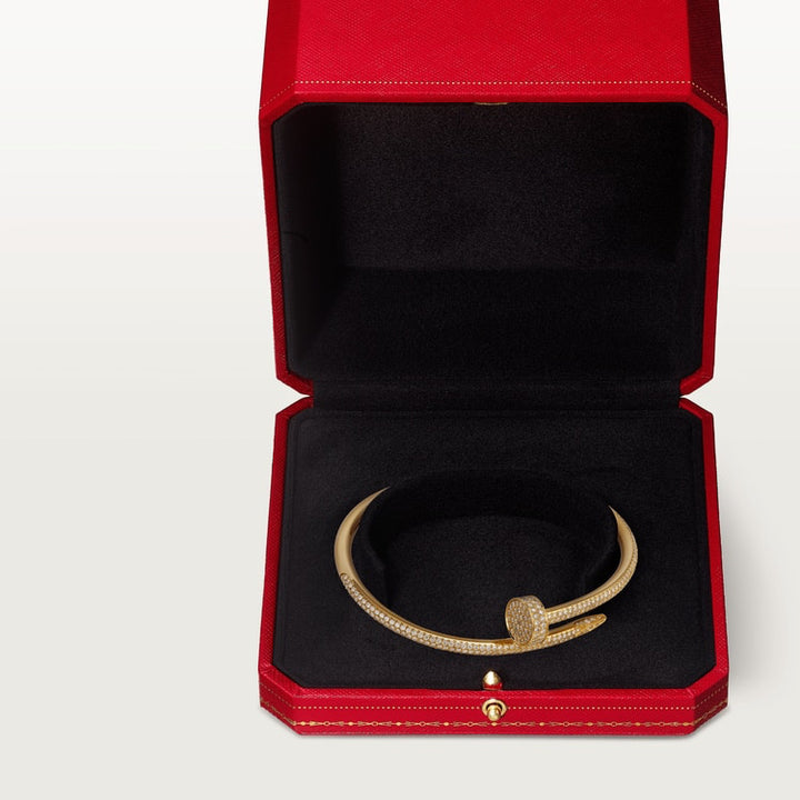Nail Bracelet Diamond Paved