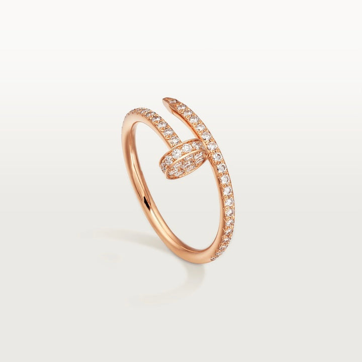 Nail Ring Diamond Paved