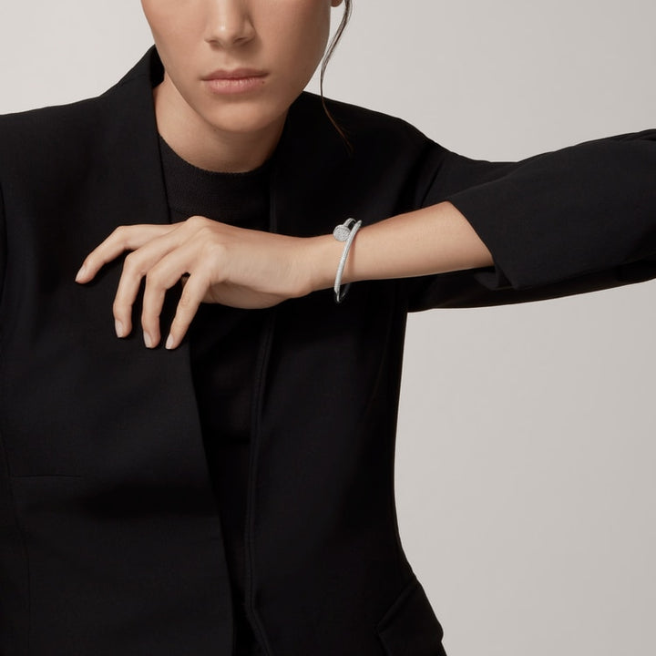 Nail Bracelet Diamond Paved