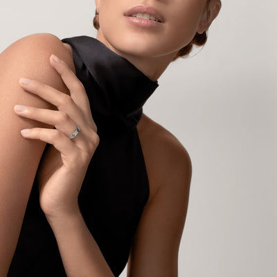 Aimee Diamond Paved Love Ring 4mm