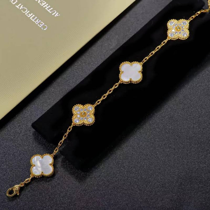 Diamond Clover Bracelet